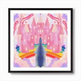 Rainbow Castle Art Print