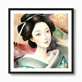 Japanese Asian Geisha Art Print