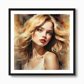 Portrait Of A Woman 55 Art Print