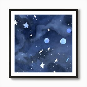 Stars at night 1 Art Print