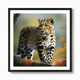 SPOTTED LEOPARD Art Print