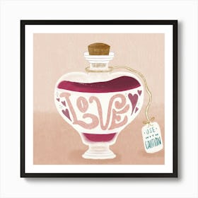 Love In A Bottle Art Print