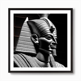 Egyptian Statue Art Print