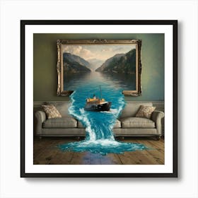 Ship In The Water Art Print