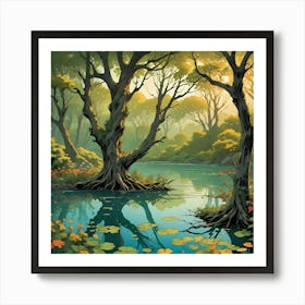 Forest Reflections Poster