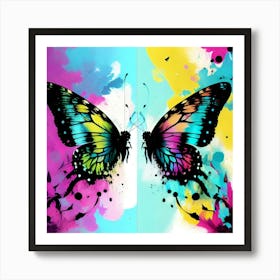 Colorful Butterflies 148 Art Print