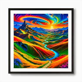 Rainbow Valley Art Print