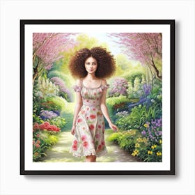 Flower Garden Art Print