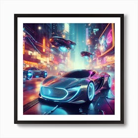 Futuristic Car 5 Art Print