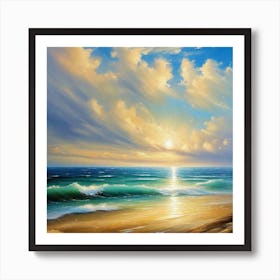 Sunset On The Beach 57 Art Print