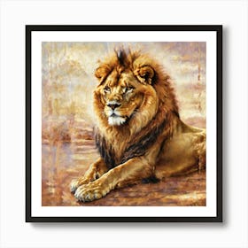 Majestic Lion Art Print