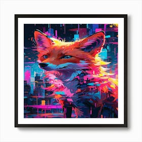 Fox In The City Art Print