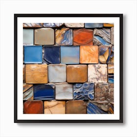 Mosaic Tile Wall 1 Art Print