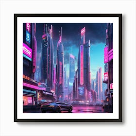 Futuristic City Art Print