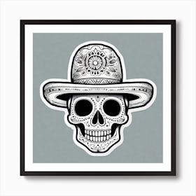 Day Of The Dead Skull 18 Art Print