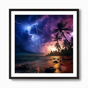 Tropical Storm Art Print