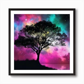 Tree In The Sky 14 Art Print