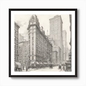 New York City Street Scene 2 Art Print