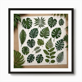 Tropical Leaves Art Print