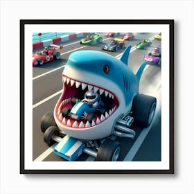 Shark Racer 1 Art Print