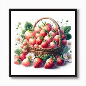 A basket of Gooseberry 3 Art Print