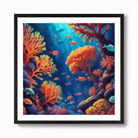 Coral Reef 1 Art Print