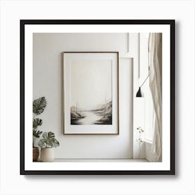 Art frame on wall Art Print