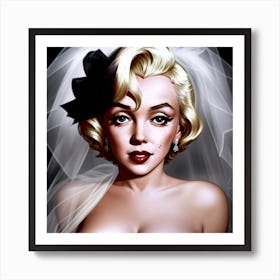 Marilyn Monroe Haunting Bridal Affair Art Print