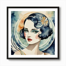 Deco Woman 1 Art Print