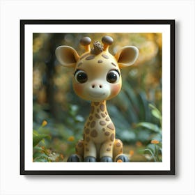 Cute Giraffe 9 Art Print