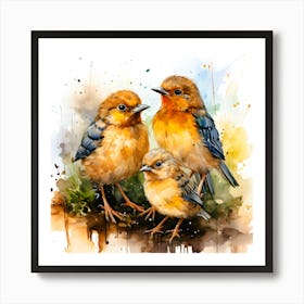 Sky Echoes Birds In Harmony Art Print