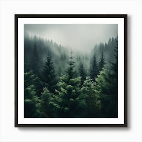 Foggy Forest - city wall art, colorful wall art, home decor, minimal art, modern wall art, wall art, wall decoration, wall print colourful wall art, decor wall art, digital art, digital art download, interior wall art, downloadable art, eclectic wall, fantasy wall art, home decoration, home decor wall, printable art, printable wall art, wall art prints, artistic expression, contemporary, modern art print, Art Print