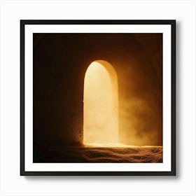 Light Shining Through A Door Art Print