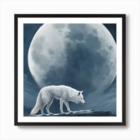 White Wolf 1 Art Print