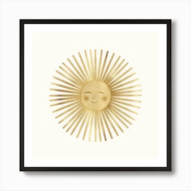 Gold Sun Art Print