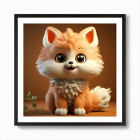 Cute Fox 76 Art Print