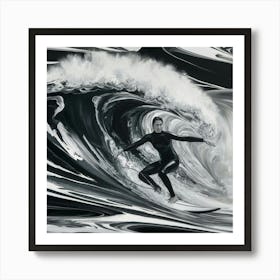 'Surfing' 2 Art Print