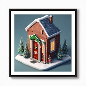 Christmas House 182 Art Print