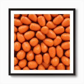 Close Up Of Orange Candy Art Print