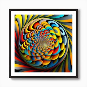 Psychedelic Spiral Art Print