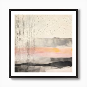 Pink Wind With Exotic Landscapes 2 Art Print
