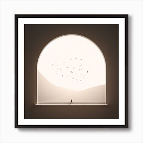 Empty window Art Print