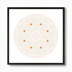 Circle Of Swirls Art Print