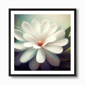 White Flower Art Print