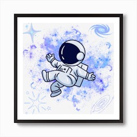 Astronaut In Space 2 Art Print