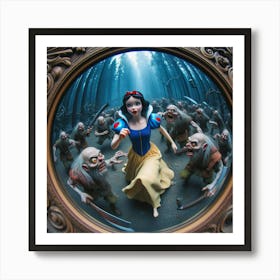 Snow White And The Seven Dwarfs 8 Art Print