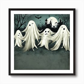 Ghosts In The Night 1 Art Print