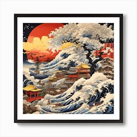 Great Wave Off Kanagawa 1 Art Print