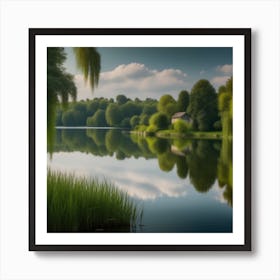 Reflection Of A Lake Art Print