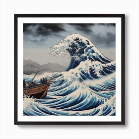 A Mesmerizing The Great Wave 5 Art Print